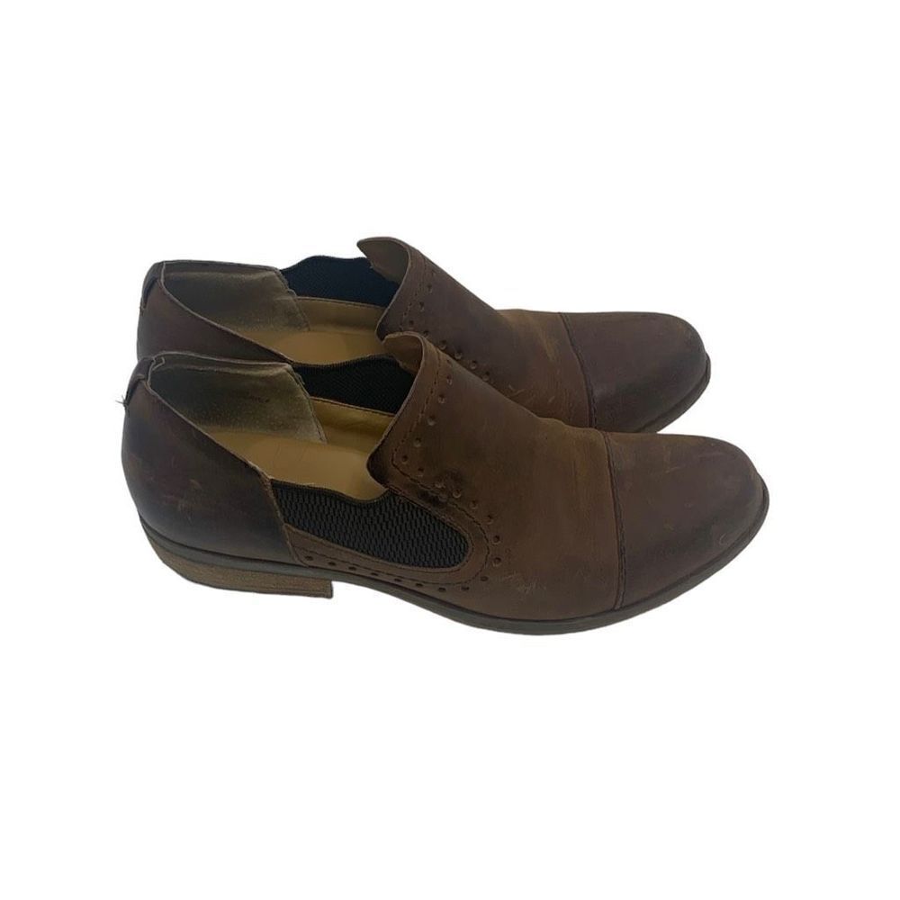 Kork-Ease Brown Leather Slip-On Flats - Picture 2 of 7